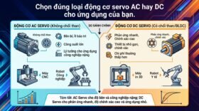 Chọn đúng loại động cơ servo AC hay DC cho ứng dụng của bạn.