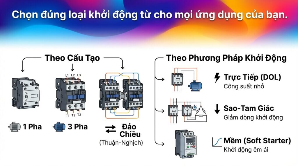 Chọn đúng loại khởi động từ cho mọi ứng dụng của bạn.