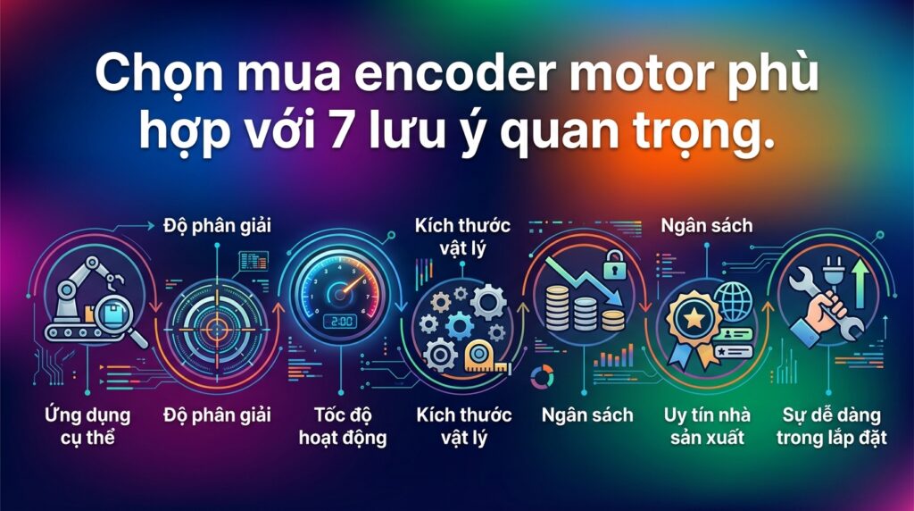 Chọn mua encoder motor phù hợp với 7 lưu ý quan trọng.
