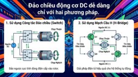 Đảo chiều động cơ DC dễ dàng chỉ với hai phương pháp.