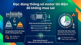 Đọc đúng thông số motor tời điện để không mua sai.