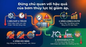 Đừng chủ quan với hậu quả của bơm thủy lực bị giảm áp.