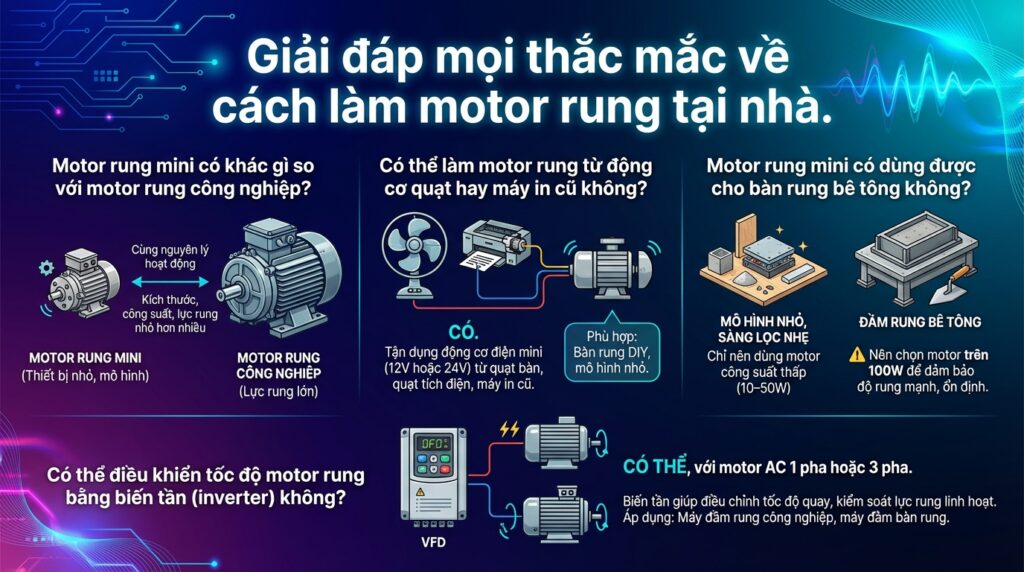 Giải đáp mọi thắc mắc về cách làm motor rung tại nhà.