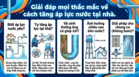 Giải đáp mọi thắc mắc về cách tăng áp lực nước tại nhà.