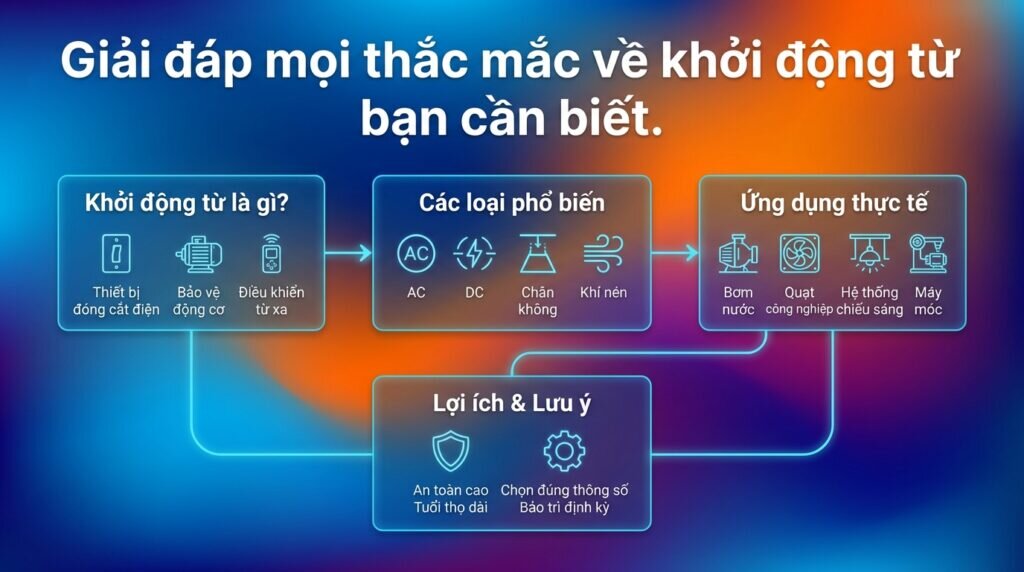 Giải đáp mọi thắc mắc về khởi động từ bạn cần biết.