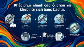 Khắc phục nhanh các lỗi chọn sai khớp nối xích bằng bảo trì.