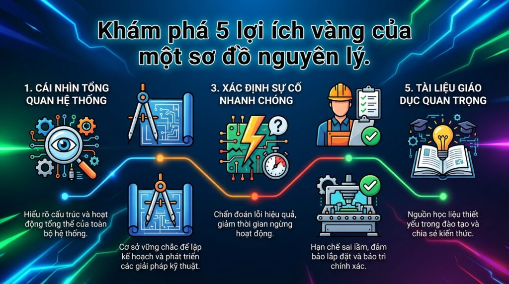 Khám phá 5 lợi ích vàng của một sơ đồ nguyên lý.
