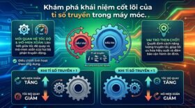 Khám phá khái niệm cốt lõi của tỉ số truyền trong máy móc.