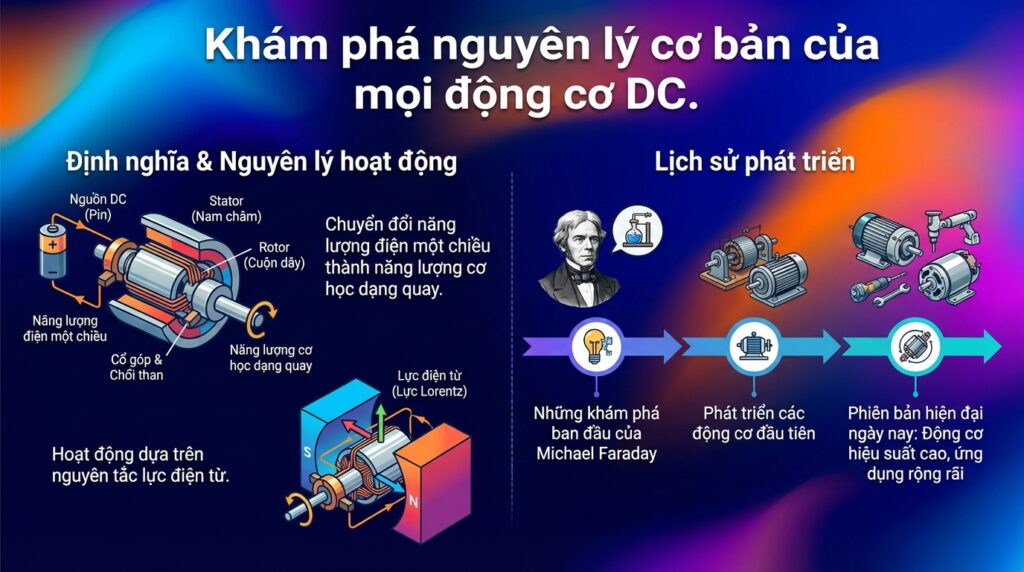 Khám phá nguyên lý cơ bản của mọi động cơ DC.