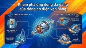 Khám phá ứng dụng đa dạng của động cơ điện vạn năng.