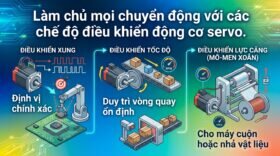 Làm chủ mọi chuyển động với các chế độ điều khiển động cơ servo.