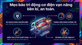Mẹo bảo trì động cơ điện vạn năng bền bỉ, an toàn.