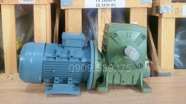 Motor giảm tốc WPDA 80 1.1kW 1.5Hp phù hợp lắp nhiều loại thiết bị