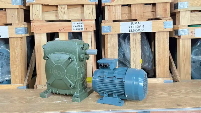 Motor giảm tốc WPS 100 1.1kW 1.5Hp có hộp cực điện