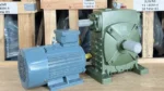 Motor giảm tốc WPS 155 5.5kW 7.5Hp nhìn từ góc nghiêng