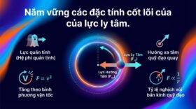 Nắm vững các đặc tính cốt lõi của lực ly tâm.