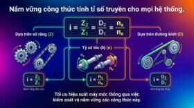 Nắm vững công thức tính tỉ số truyền cho mọi hệ thống.