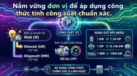 Nắm vững đơn vị để áp dụng công thức tính công suất chuẩn xác.