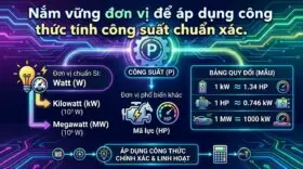 Nắm vững đơn vị để áp dụng công thức tính công suất chuẩn xác.