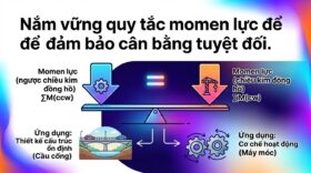 Nắm vững quy tắc momen lực để đảm bảo cân bằng tuyệt đối.