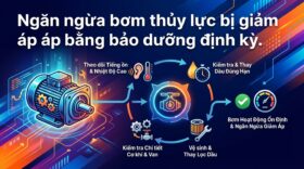 Ngăn ngừa bơm thủy lực bị giảm áp bằng bảo dưỡng định kỳ.