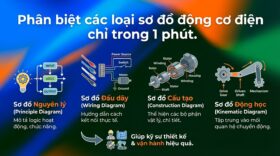 Phân biệt các loại sơ đồ động cơ điện chỉ trong 1 phút.