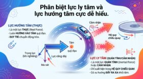 Phân biệt lực ly tâm và lực hướng tâm cực dễ hiểu.