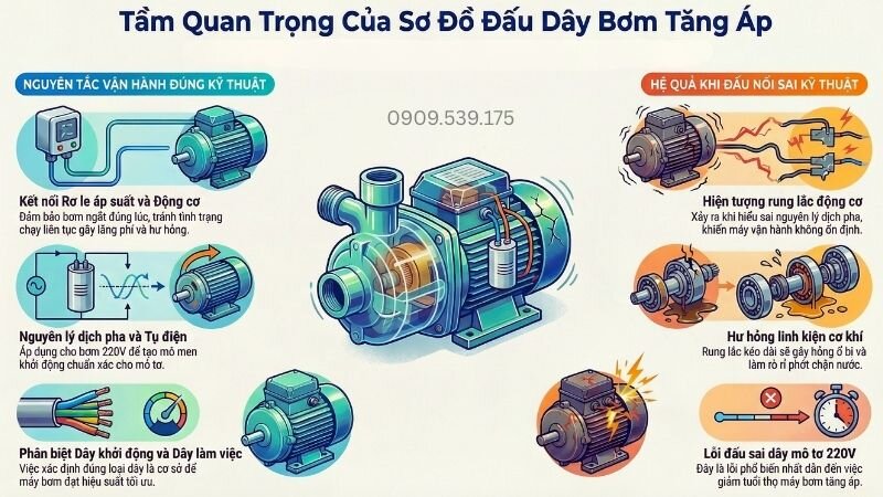 Tầm quan trọng của sơ đồ đấu máy bơm tăng áp.