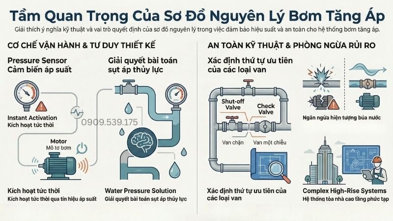 Tầm quan trọng của sơ đồ nguyên lý bơm tăng áp.