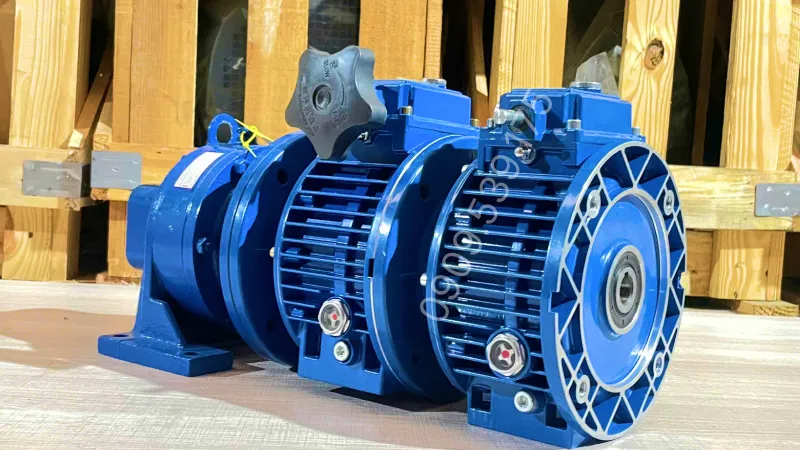 General design of 3-Stage Gearbox (2 UDL 0.8kW Units And 1 X2 Cycloidal Gearbox)