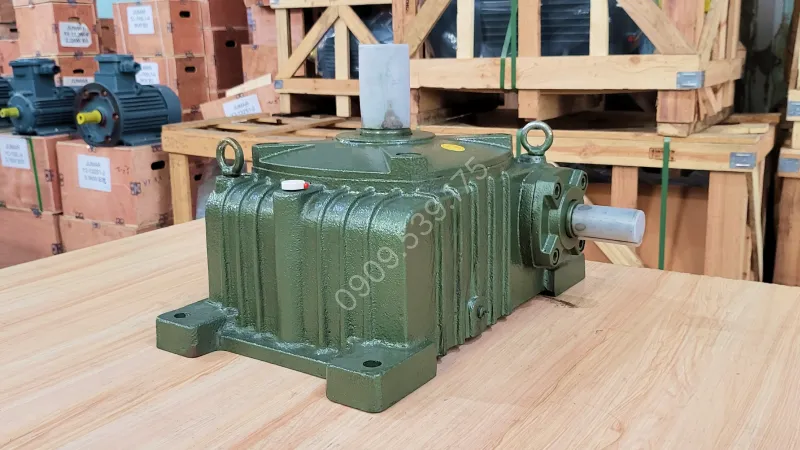 Thiết kế tổng quan hộp giảm tốc trục vít WPO 100