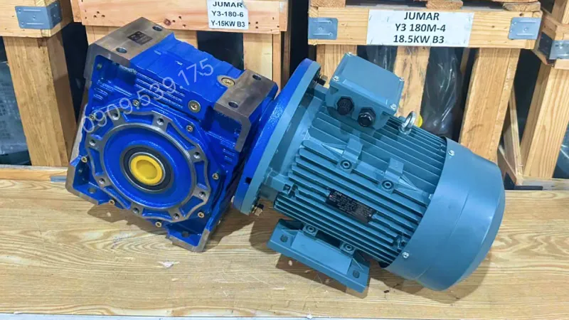 Thiết kế tổng quan motor giảm tốc NMRV 130 5.5kW 7.5Hp