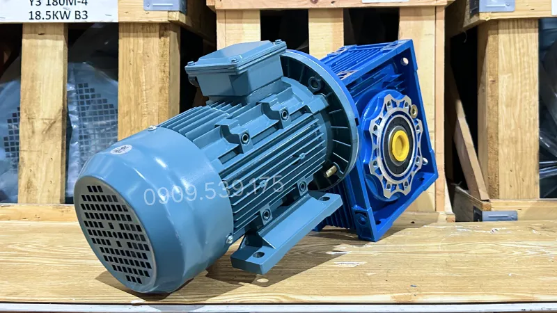 Thiết kế tổng quan motor giảm tốc NMRV 90 1.1kW 1.5Hp