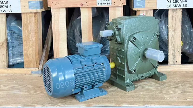Thiết kế tổng quan motor giảm tốc WPS 100 1.5kW 2Hp