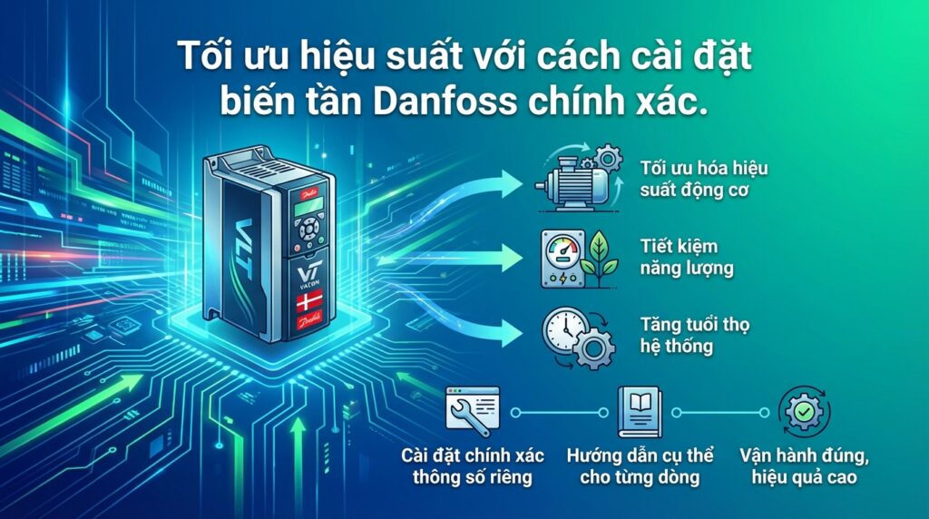 Tối ưu hiệu suất với cách cài đặt biến tần Danfoss chính xác.