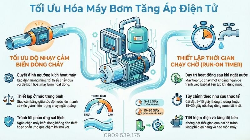 Tối ưu hóa máy bơm tăng áp điện tử.
