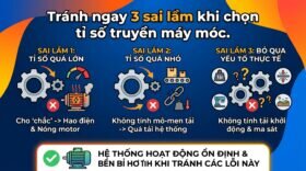 Tránh ngay 3 sai lầm khi chọn tỉ số truyền máy móc.