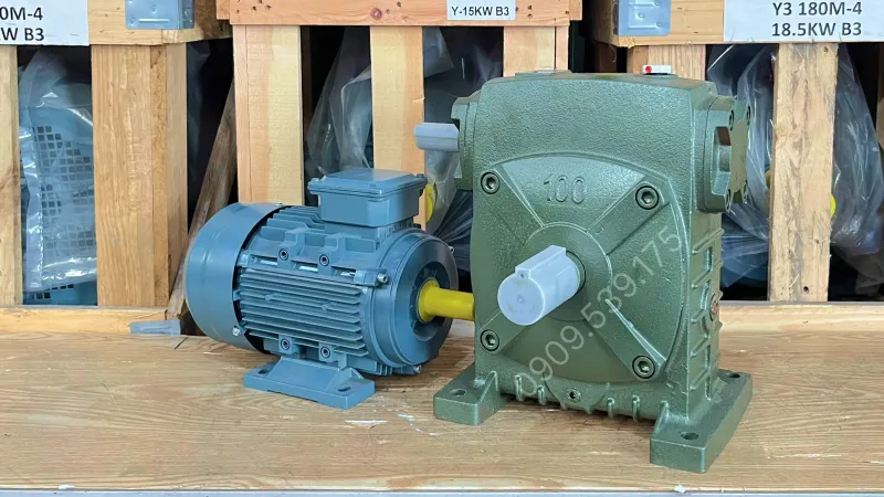Ứng dụng motor giảm tốc WPS 100 1.1kW 1.5Hp