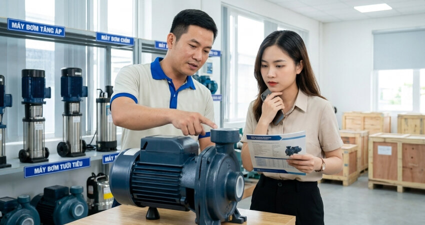 Máy bơm nước 750w phù hợp với một phổ rộng các ứng dụng, từ cấp nước sinh hoạt cho gia đình có 2-3 tầng