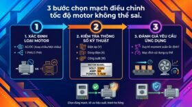 3 bước chọn mạch điều chỉnh tốc độ motor không thể sai.