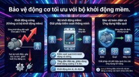 Bảo vệ động cơ tối ưu với bộ khởi động mềm.