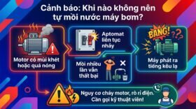 Cảnh báo: Khi nào không nên tự mồi nước máy bơm?