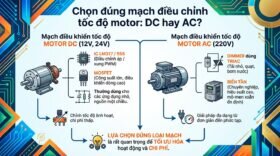 Chọn đúng mạch điều chỉnh tốc độ motor: DC hay AC?