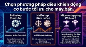 Chọn phương pháp điều khiển động cơ bước tối ưu cho máy bạn.