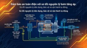 Đảm bảo an toàn điện với sơ đồ nguyên lý bơm tăng áp.
