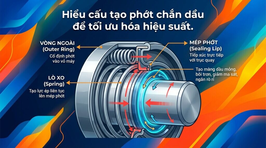 Hiểu cấu tạo phớt chắn dầu để tối ưu hóa hiệu suất.