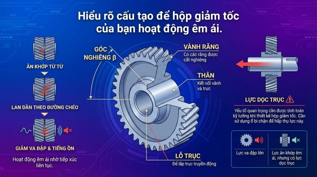Hiểu rõ cấu tạo để hộp giảm tốc của bạn hoạt động êm ái.