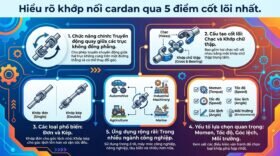 Hiểu rõ khớp nối cardan qua 5 điểm cốt lõi nhất.