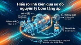 Hiểu rõ linh kiện qua sơ đồ nguyên lý bơm tăng áp.