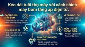 Kéo dài tuổi thọ máy với cách chỉnh máy bơm tăng áp điện tử.
